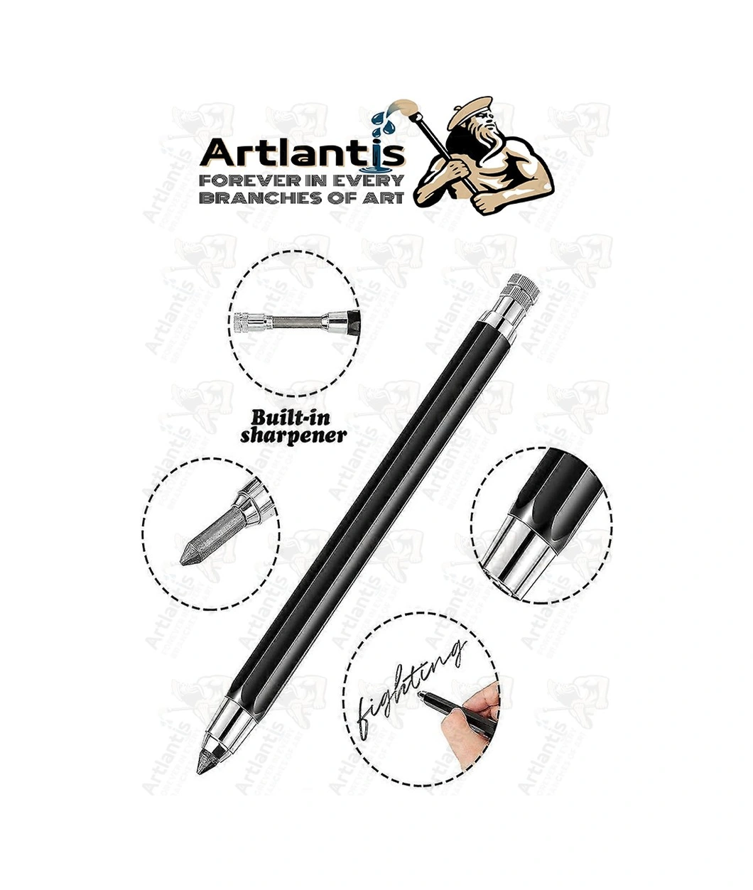 Portmin Çizim Kalemi 1 Paket 2b 4b 6b Dereceli Portmin Grafiti Karakalem Mekanik Uçlu Çizim Kalemi 5.6mm Yedek Uç