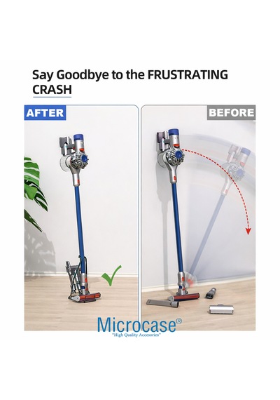 Microcase Şarjlı Süpürgeler İçin Metal Ayaklı Stand Düzenleyici - Beyaz Al5047 Beyaz
