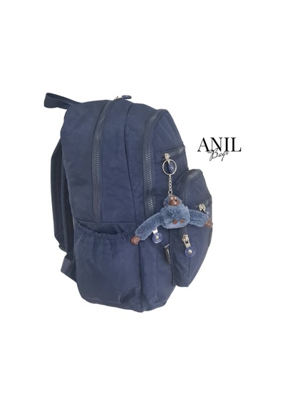 Anılbags Krinkıl Lacivert Kumaş Suya Dayanıklı Klinkır Sırt Çantası/laptop Lacivert