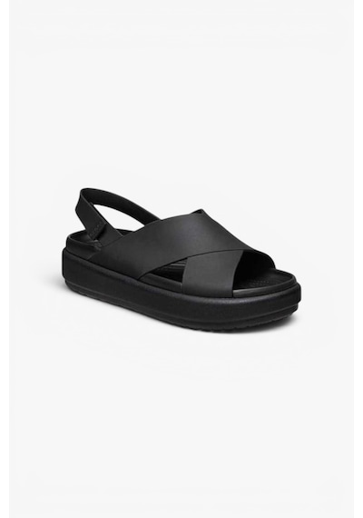 Crocs Brooklyn Luxe Cross Strap Kadın Siyah Terlik - 209407