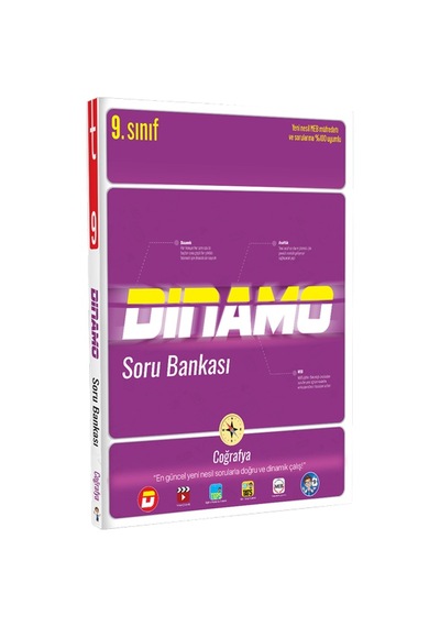 Tonguç 9.Sınıf Dinamo Coğrafya Soru Bankası Test Kitabı Kitap