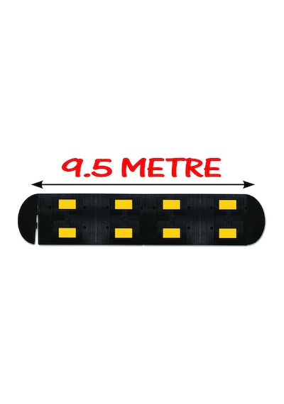 Hız Kesici Bariyer Kauçuk Hız Kesici Kasis Kauçuk Şaseli Yol Kasisi 9.5 Metre 50x40 Cm