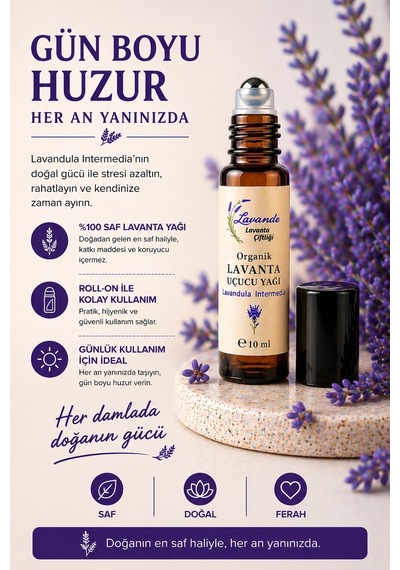 Lavande Lavanta Çiftliği Lavanta Yağı  L.intermedia RollOn 10 ML