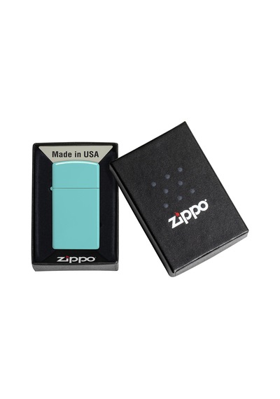 Zippo 49529 Slim Flat Turquoise Çakmak - 49529-090938