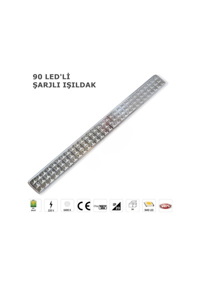 Ucuz Geldi Şarj Edilebilir Ledli Şarjlı Işıldak Cata Tuna 90 Led'