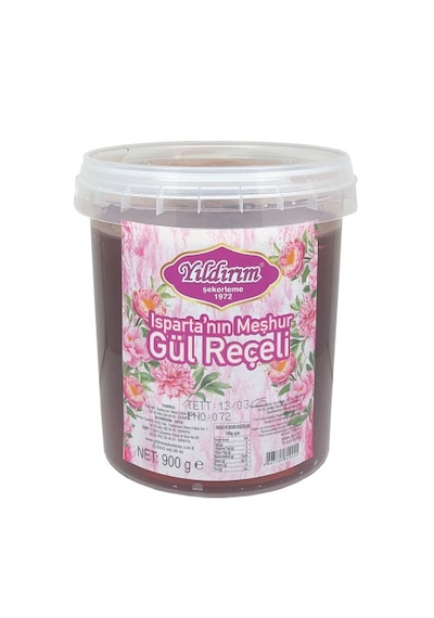 Yıldırım Şekerleme 900 Gr. Kova Gül Reçeli