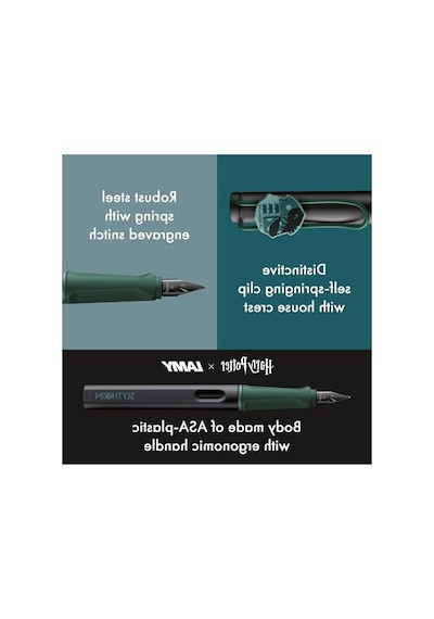 Lamy Safari Harry Potter Dolma Kalem Slytherin F Uç 165-Koyu Yeşil