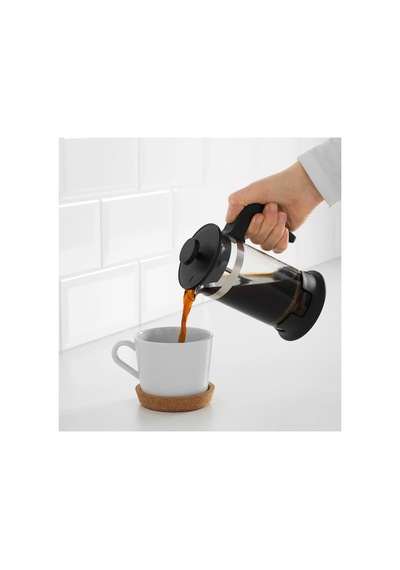 Kaliteli Cam French Press Hacim 400 Ml İkea Bitki Çayı Kahve Demliği Şeffaf Yükseklik 17 Cm - 714597911 Diğer