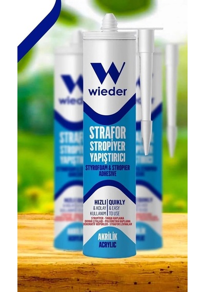 Wieder Strafor Stropiyer Yapıştırıcı Beyaz 450g X 3 Adet Standart
