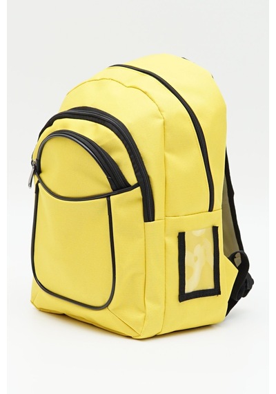 Bags Prime Sarı Çok Bölmeli Günlük Okul Sırt Çantası Yan File Cepli Unisex - Sarı