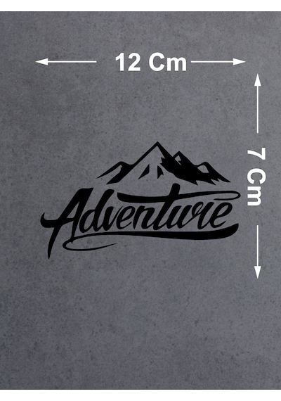 Adventure Sticker - Dağ Kamp 4x4 Off Road Pickup Sticker - Araba Oto Motosiklet Karavan Sticker - 00007 12X7 Cm