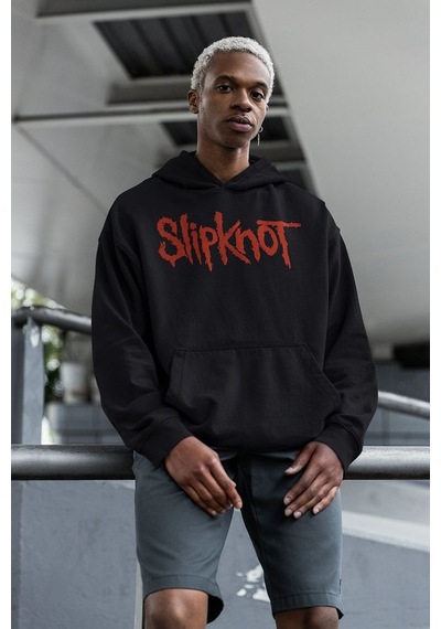 Sevbano Slipknot We Are Not Your Kind Yazılı Unisex Oversize Rock Metal H Siyah