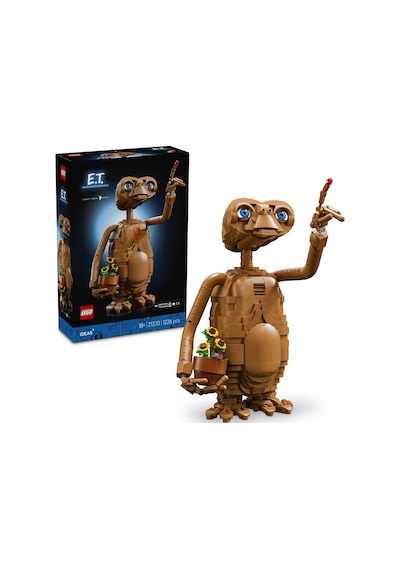 LEGO® Ideas E.T. the Extra-Terrestrial 21370 - Yetişkinler için Işıklı Yapım Parçası İçeren Model Yapım Seti (1226 Parça)