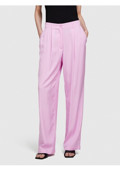 Sisley Viskoz Önü Pileli Geniş Paça Pantolon Kadın Sarı Pantolon - 324p49nmlf057