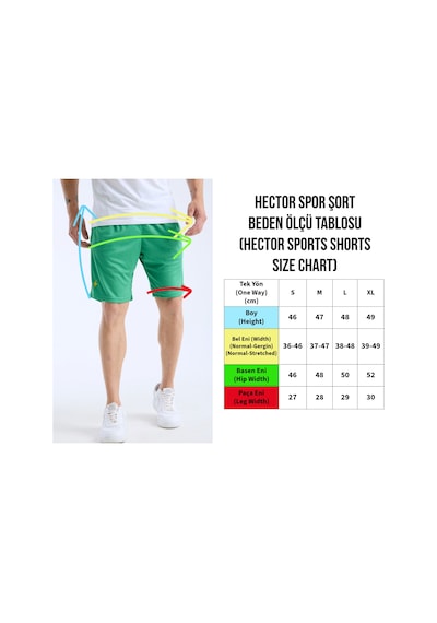 Zoma Spor Fitness Koşu Şortu - Hector Yeşil