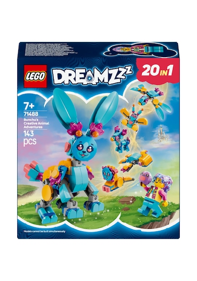 LEGO® DREAMZzz™ Bunchu’nun Hayvan Maceraları 71488 - 7 Yaş ve Üzeri Çocuklar için Oyuncak Tavşanlı Oyuncak Yapım Seti (143P)
