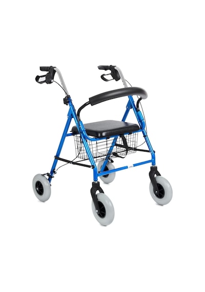 Rolatör Yürüteç Kalın Tekerlekli, 360 Dönebilen, Katlanır Alüminyum Gövde Dy049146l