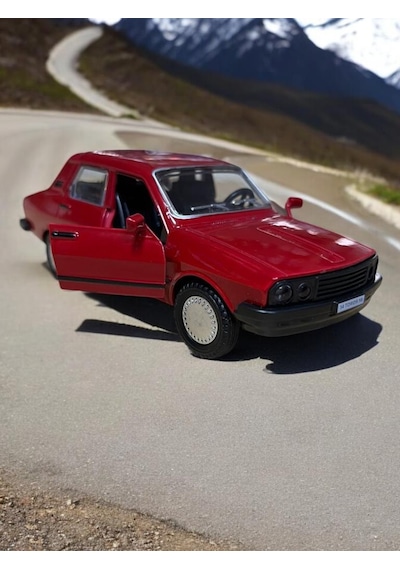 Metal Araba Çek Bırak Toros Bordo Sesli Ve Işıklı 1/36 Ölçek Diğer