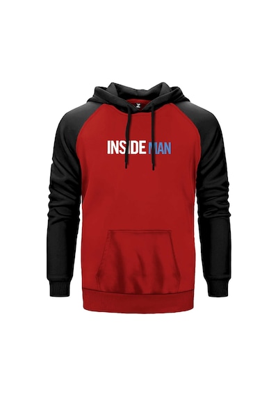 Insade Man Blue Kırmızı Renk Reglan Kol Sweatshirt Kırmızı