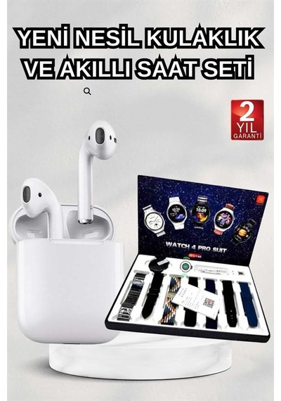 2025 Model Akıllı Saat Ve 2.nesil Tws Bluetooth Kulaklık Yüksek Ses Kaliteli Yeni Nesil