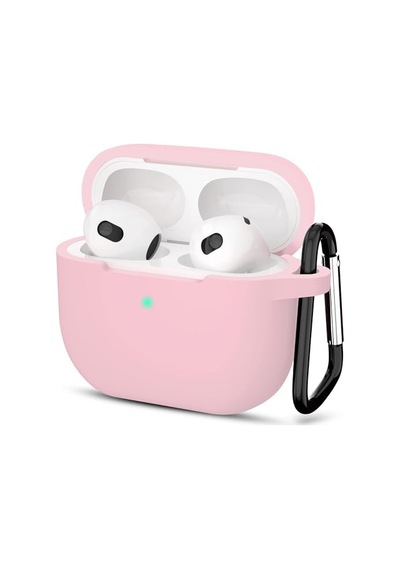 Ayrex Airpods 3. Nesil İle Uyumlu İnce Ve Hafif Silikon Kılıf, Yumuşak Esnek Tasarım, Anahtarlıklı, Kablolu Ve Ka