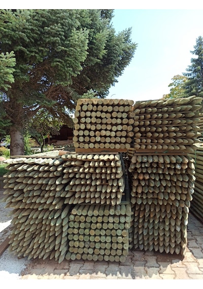 Emprenyeli Ahşap Direk Herek Kzık (Bağ Kzığı) 5 Çap 100cm 10'Lu