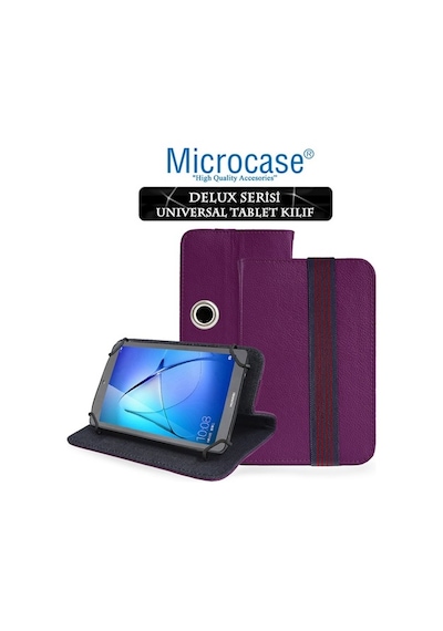 Alcatel Uyumlu 9317X1 32Gb 7" Xga Delüx Universal Döner Stand Deri Kılıf