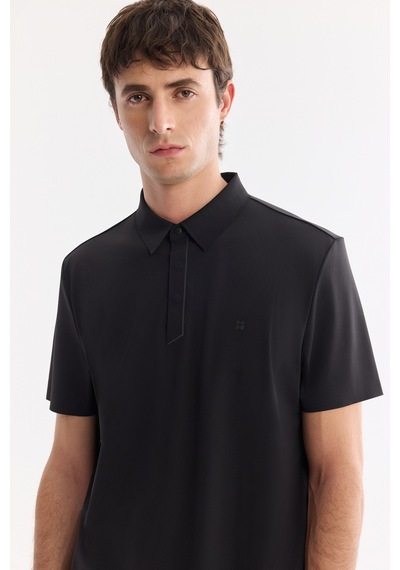 Avva Erkek Siyah Kıvrılmaz Polo Yaka Kırışmaz Hızlı Kuruyan Teknik Kumaş Regular Fit T-shirt A61y1108 Avva Erkek Siyah Kıvrılmaz Polo Yaka Kırışmaz Hızlı Kuruyan Teknik Kumaş Regular Fit T-shirt A61y1108