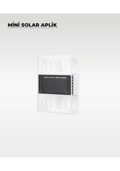 Mini Solar Aplik Gün Işığı - 4 Adet 4 Adet