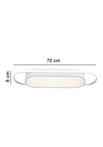 Modern Led Avize Plafonyer Üç Renkli Beyaz Çok Renkli
