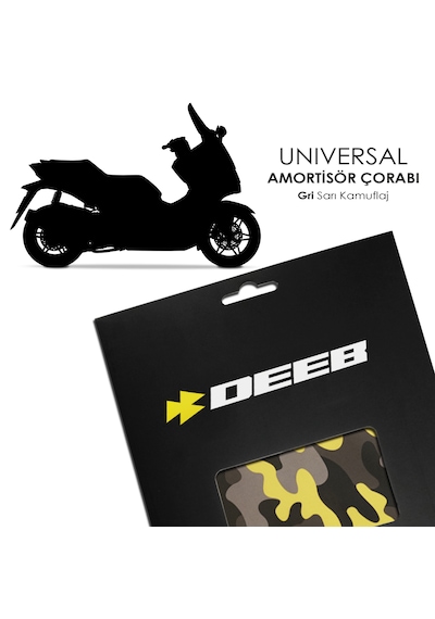 Deeb Universal Amortisör Çorabı Gri Sarı M Beden Gri - Sarı