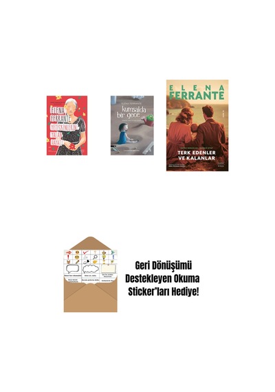 Yetişkinlerin Yalan Hayatı + Kumsalda Bir Gece + Terk Edenler Ve Kalanlar + Okuma Sticker'ları