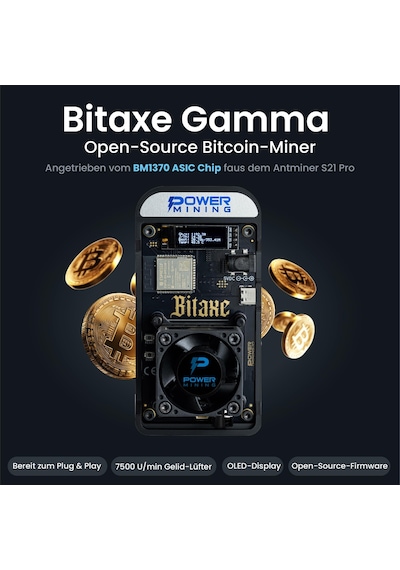 Bitaxe Gama 602 Asıc Bitcoin Madenci 1,1 Th/s 18w Bm1370 Antminer S21 Pro Çip Wi-fi Usb-c Axeos Açık Kaynak Avrupa'da Üretilmiştir Dahil. Güç Kaynağı Ve Stand Bitaxe Gama 602 Asıc Bitcoin Madenci 1,1 Th/s 18w Bm1370 Antminer S21 Pro Çip Wi-fi Usb-c Axeos Açık Kaynak Avrupa'da Üretilmiştir Dahil. Güç Kaynağı Ve Stand