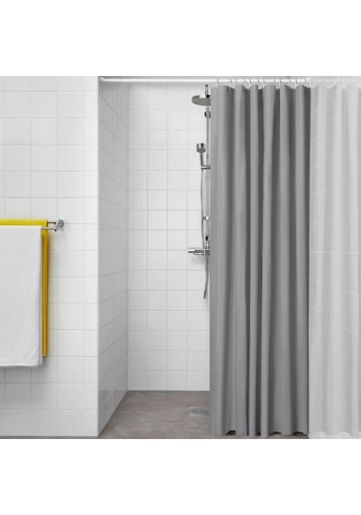 Ikea Luddhagtorn Duş Perdesi 180 X 200 Cm Gri