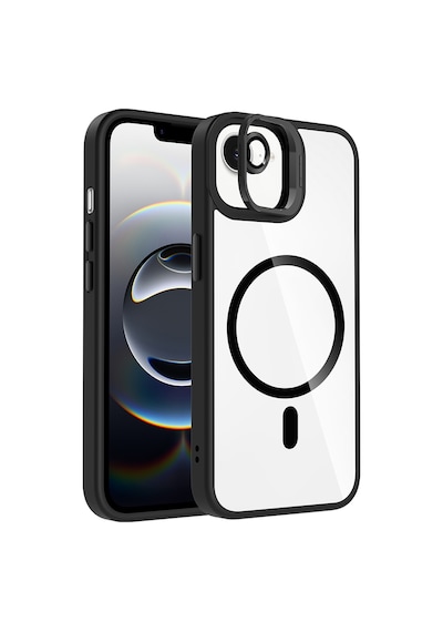 Adige Apple Uyumlu iPhone 16e Kılıf Etro Standlı + Kamera Lens Koruyucu Siyah