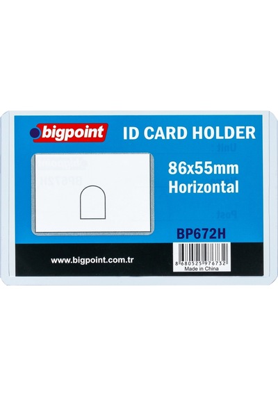 Bigpoint Kimlik, Ehliyet Kabı Şeffaf 86x55mm 10'lu Poşet