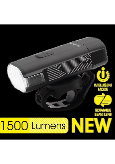 Moon RIGEL MAX 1500 Lümen USB Bisiklet Ön Lambası HBG11456854 Siyah