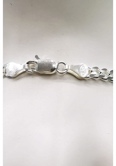 Omar Silver Unisex Gurmet 4,4 Mm Gümüş Bileklik