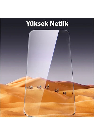 Baseus Schott İphone 15 Pro Max Full Koruma Eye-protection Tempered Cam Ekran Koruyucu- 5775