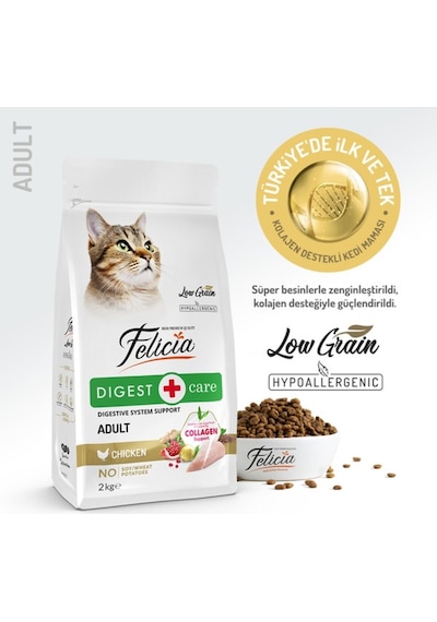 Klajenli Tavuklu Az Tahıllı Kedi Maması 2 Kg