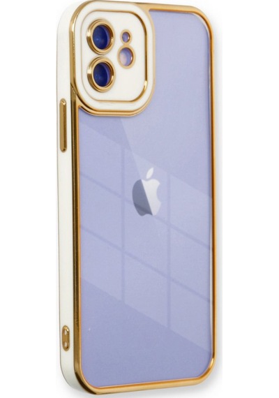 Apple Uyumlu iPhone 12 Kılıf Lazer Lens Kamera Çerçeveli Kapak