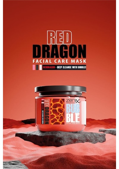 Zenix Red Dragon Köpüren Yüz Maskesi Bubble Care Mask 300 Ml