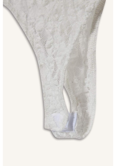 Defacto Coool Fitted Dantel Bodysuit F7895ax25hswt32 Beyaz