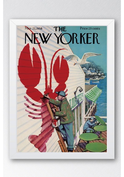The New Yorker Çerçeveli Tablo March 22 1958
