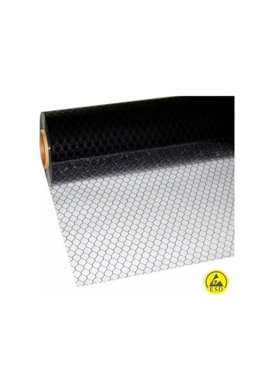 Esd Pvc Perde Iz-w175 Karbon Petek Desenli