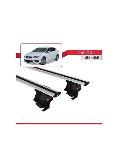 Seat Leon Iıı Mk3 2012-2020 Arası İle Uyumlu Ace-4 Ara Atkı Tavan Barı Gri