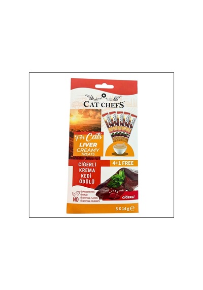 Cat Chefs Ciğerli Krema Kedi Ödülü 5x14gr