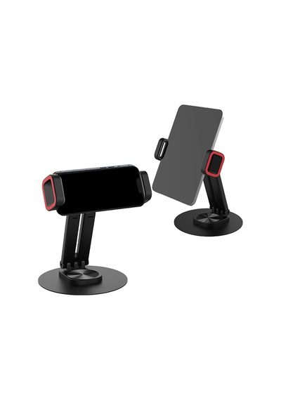 Jmary Mk-63 Ayarlanabilir Katlanabilir 360 Derece Dönebilen Telefon Ve Tablet Standı Siyah