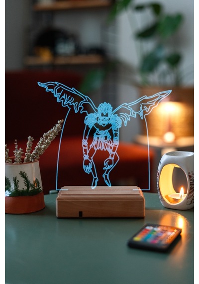 Death Note Ryuk 16 Renk Kumandalı 3d Gece Lambası