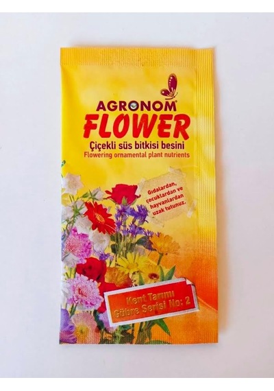 Agronom Flower Çiçekli Süs Bitkisi Besini, Toz Form, Parlak Renk Ve Güçlü Gelişim İçin Özel Besin Paketi Diğer